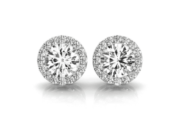 Halo Diamond Earrings